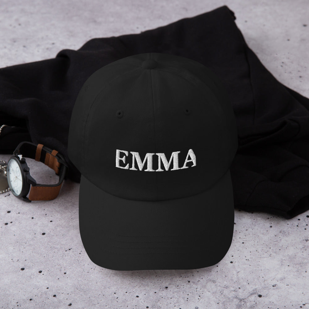 Personalized 3D Puff Embroidered Hat, Custom Name Baseball Cap - Black 2