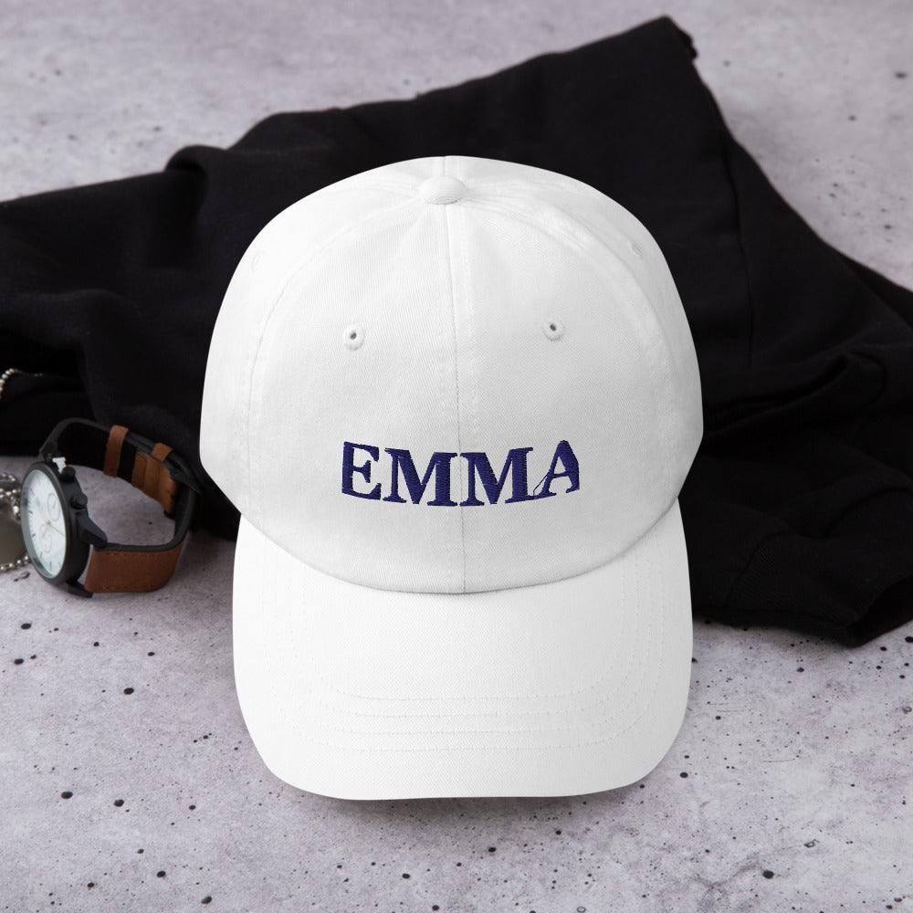 Personalized 3D Puff Embroidered Hat, Custom Name Baseball Cap - White 2