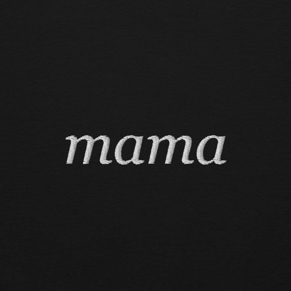 Personalized Embroidered Crewneck Sweatshirt, Custom Name on Chest - Black 6
