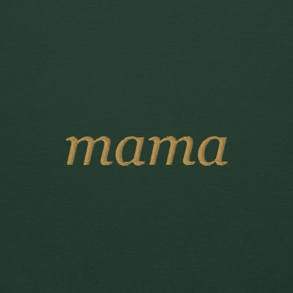 Personalized Embroidered Crewneck Sweatshirt, Custom Name on Chest - Forest Green 6
