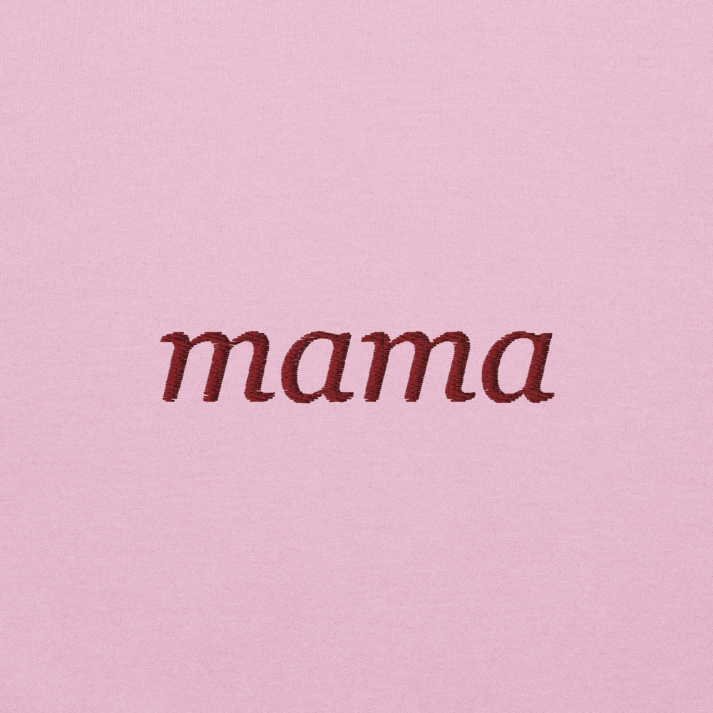 Personalized Embroidered Crewneck Sweatshirt, Custom Name on Chest - Light Pink 6