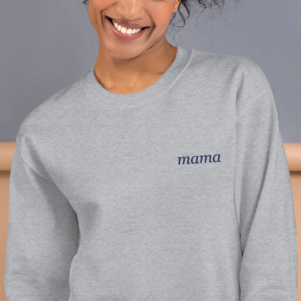 Personalized Embroidered Crewneck Sweatshirt, Custom Name on Chest - Sport Grey 3